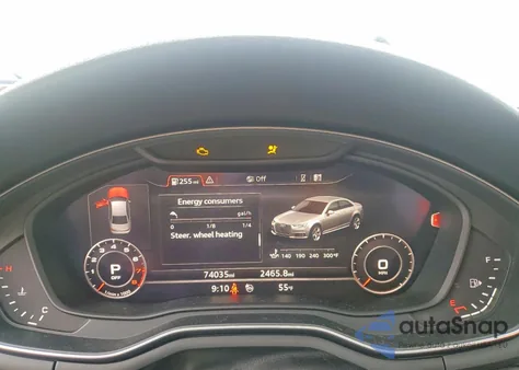 2019 Audi A4 Premium Plus z USA, uszkodzony, nr VIN WAUENAF41KN019702